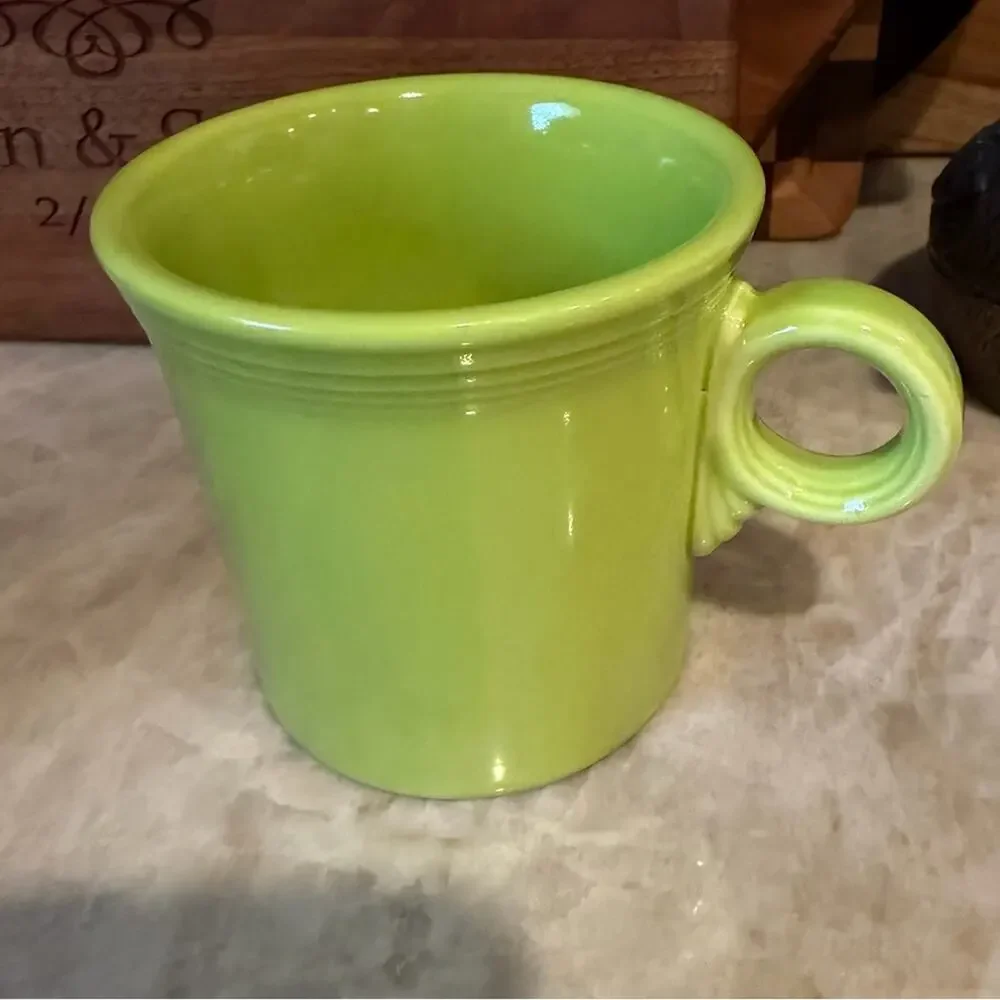 Vintage Fiesta ware chartreuse mug Rare Find